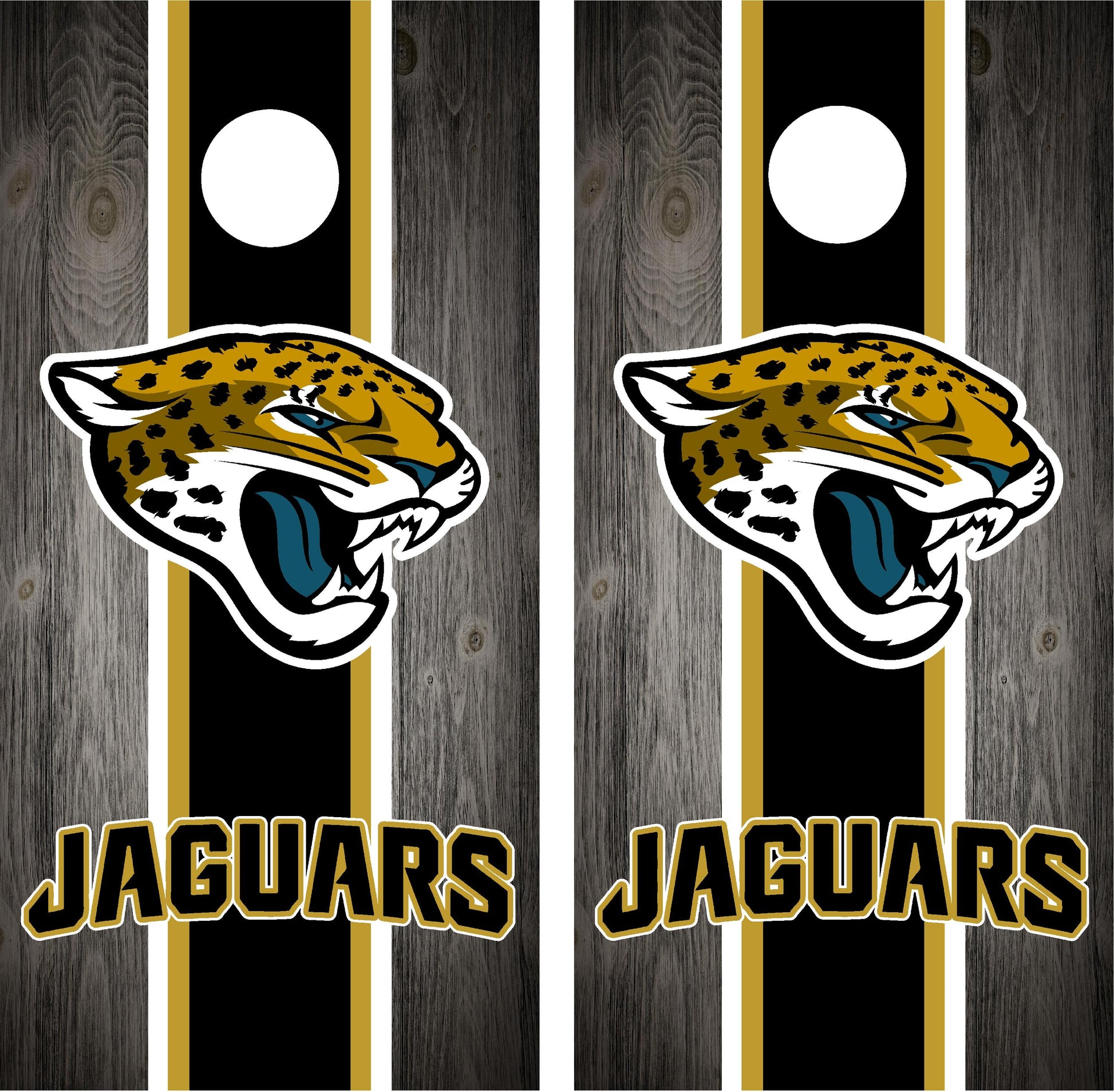Jacksonville Jaguars Cornhole Wraps 