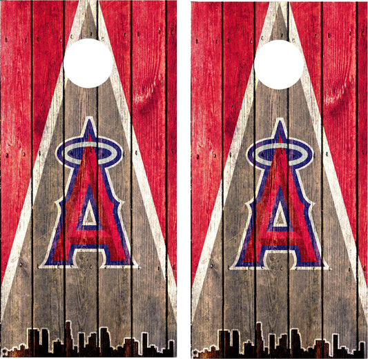 Los Angeles Angels Cornhole Wraps