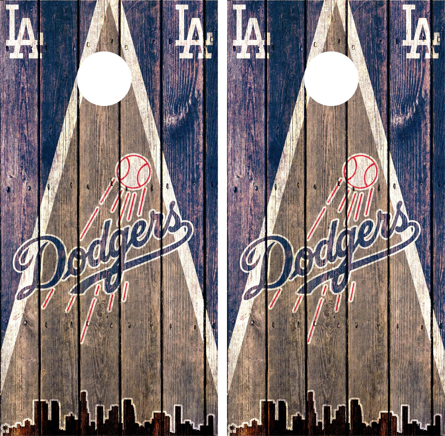 Los Angeles Dodgers Cornhole Wraps