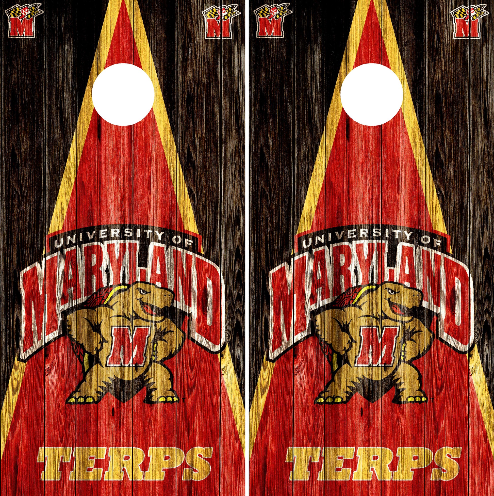 Maryland Terrapins Cornhole wraps
