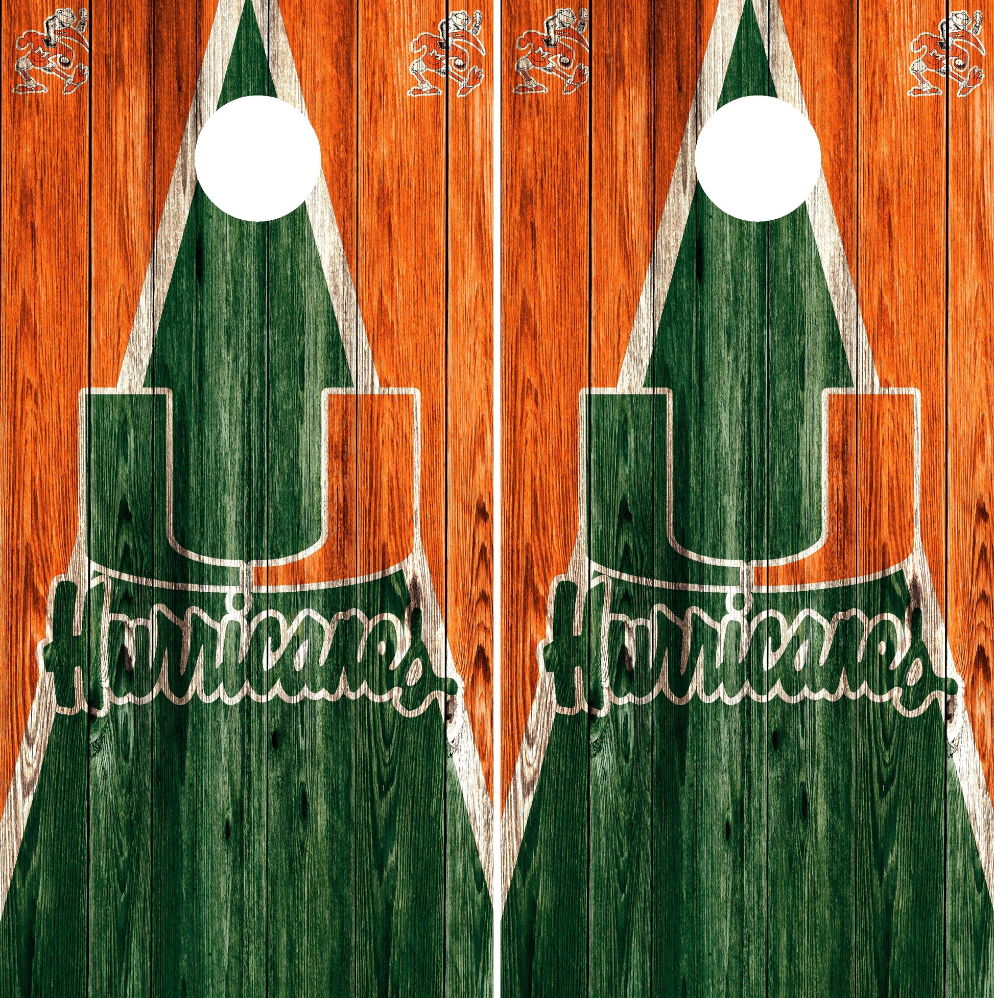 Miami Hurricanes Cornhole wraps