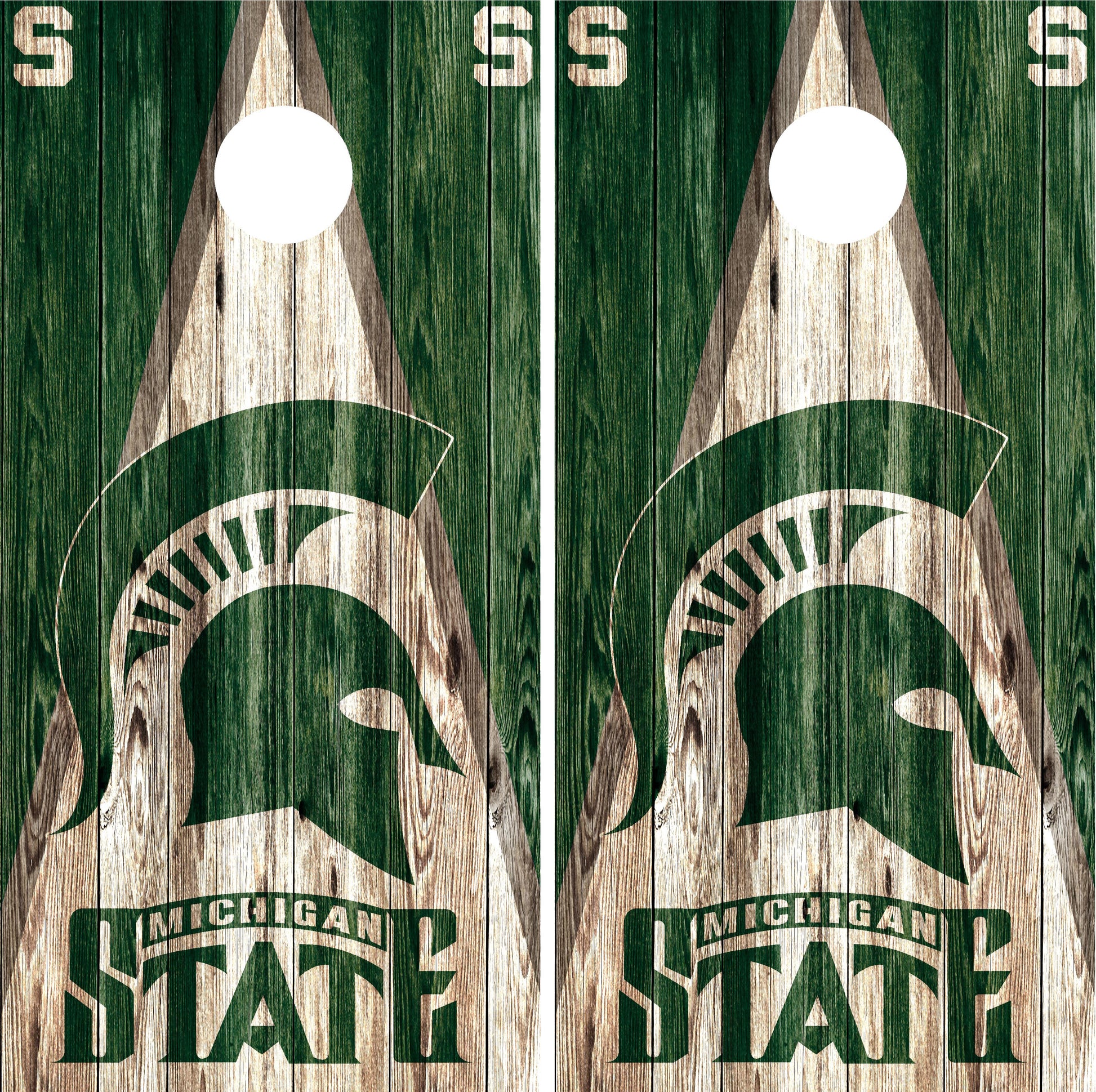 Michigan State Spartans Cornhole wraps