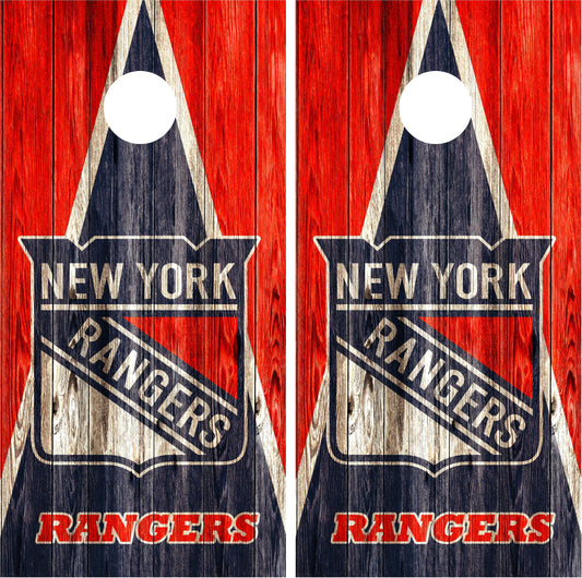New York Rangers Cornhole Wraps
