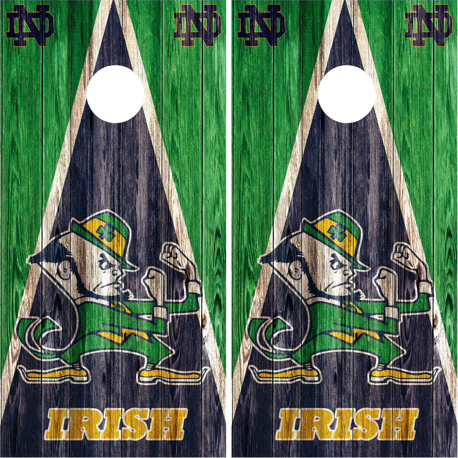 Notre Dame Fighting Irish Cornhole wraps