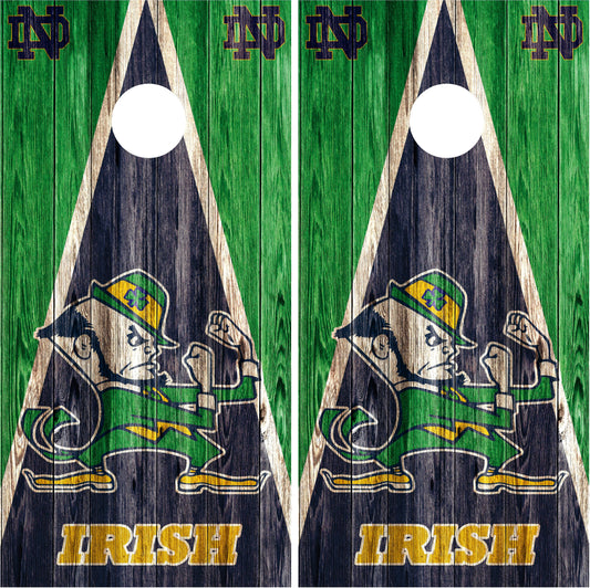 Notre Dame Fighting Irish Cornhole wraps