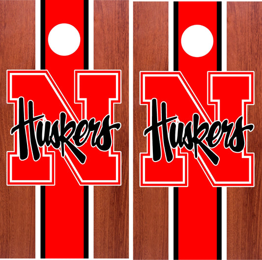 Nebraska Cornhuskers Cornhole wraps