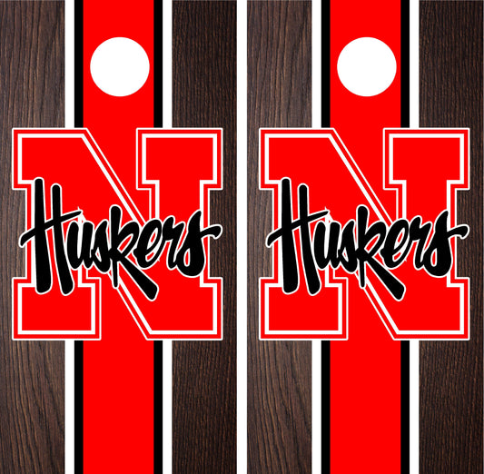 Nebraska Cornhuskers Cornhole wraps