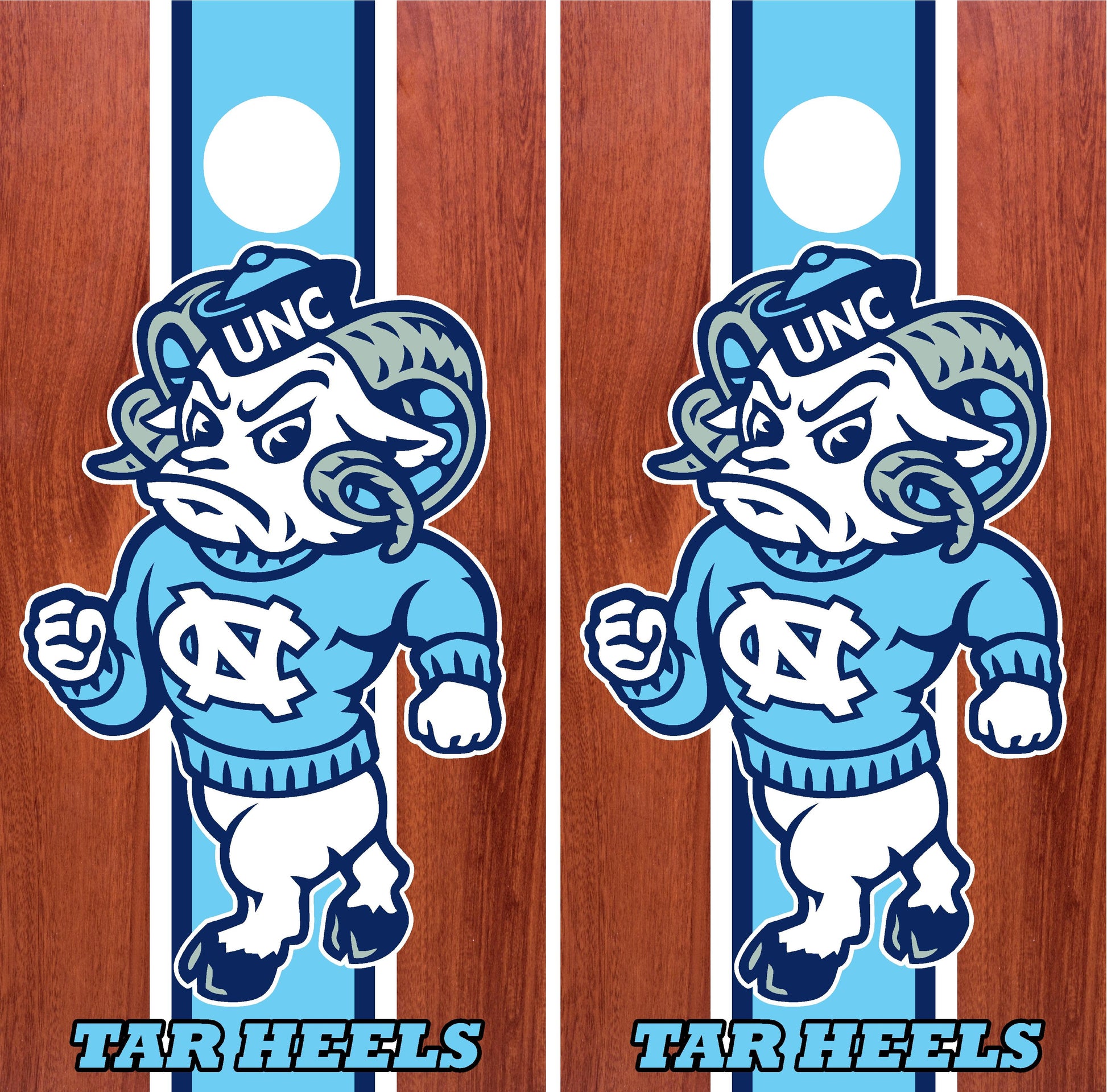 North Carolina Tar Heels Cornhole wraps