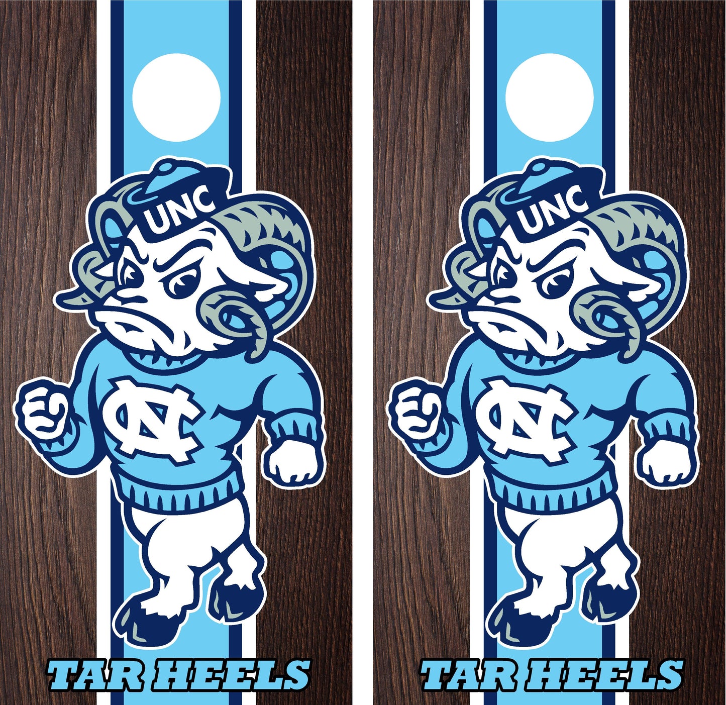 North Carolina Tar Heels Cornhole wraps