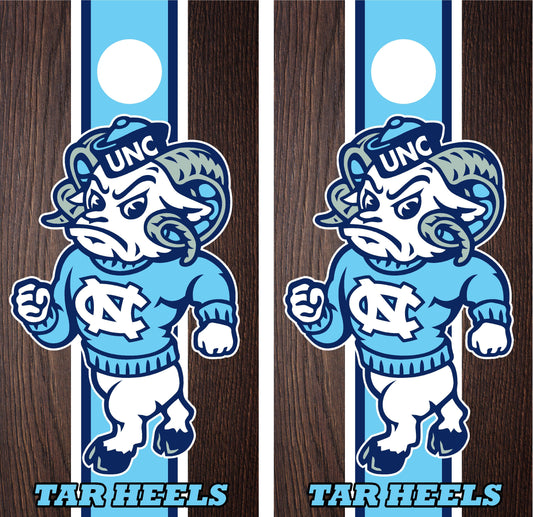 North Carolina Tar Heels Cornhole wraps