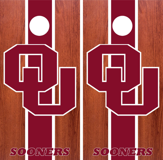 Oklahoma Sooners Cornhole wraps