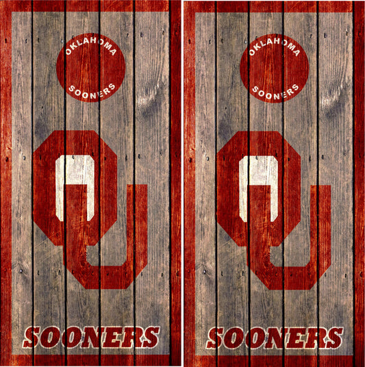 Oklahoma Sooners Cornhole wraps