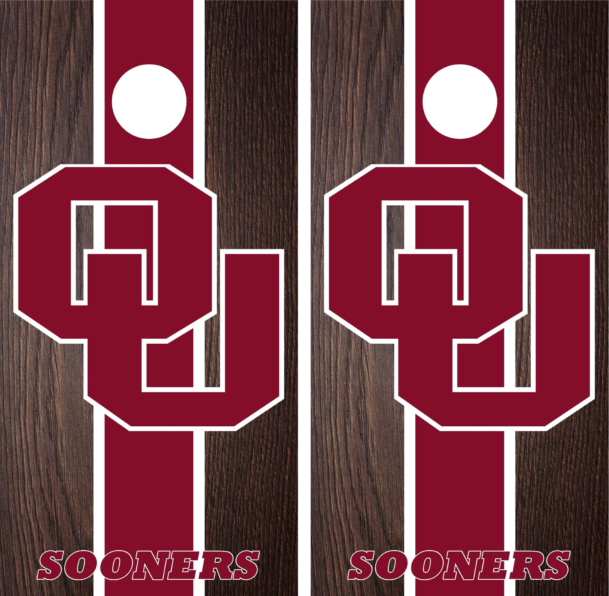Oklahoma Sooners Cornhole wraps