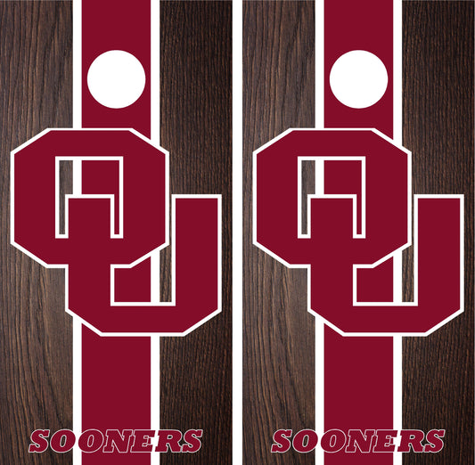 Oklahoma Sooners Cornhole wraps