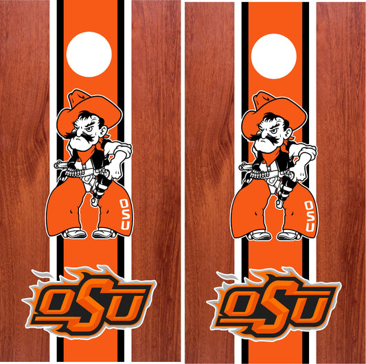 Oklahoma State Cowboys Cornhole wraps