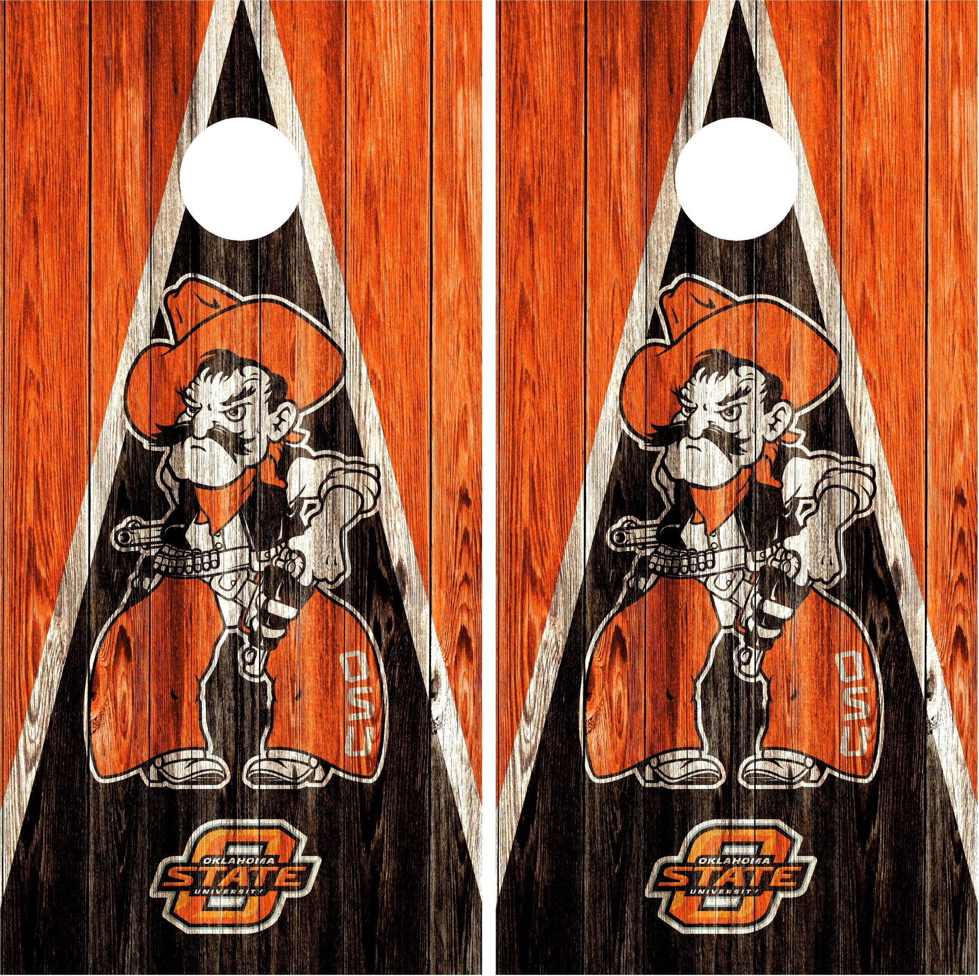 Oklahoma State Cowboys Cornhole wraps
