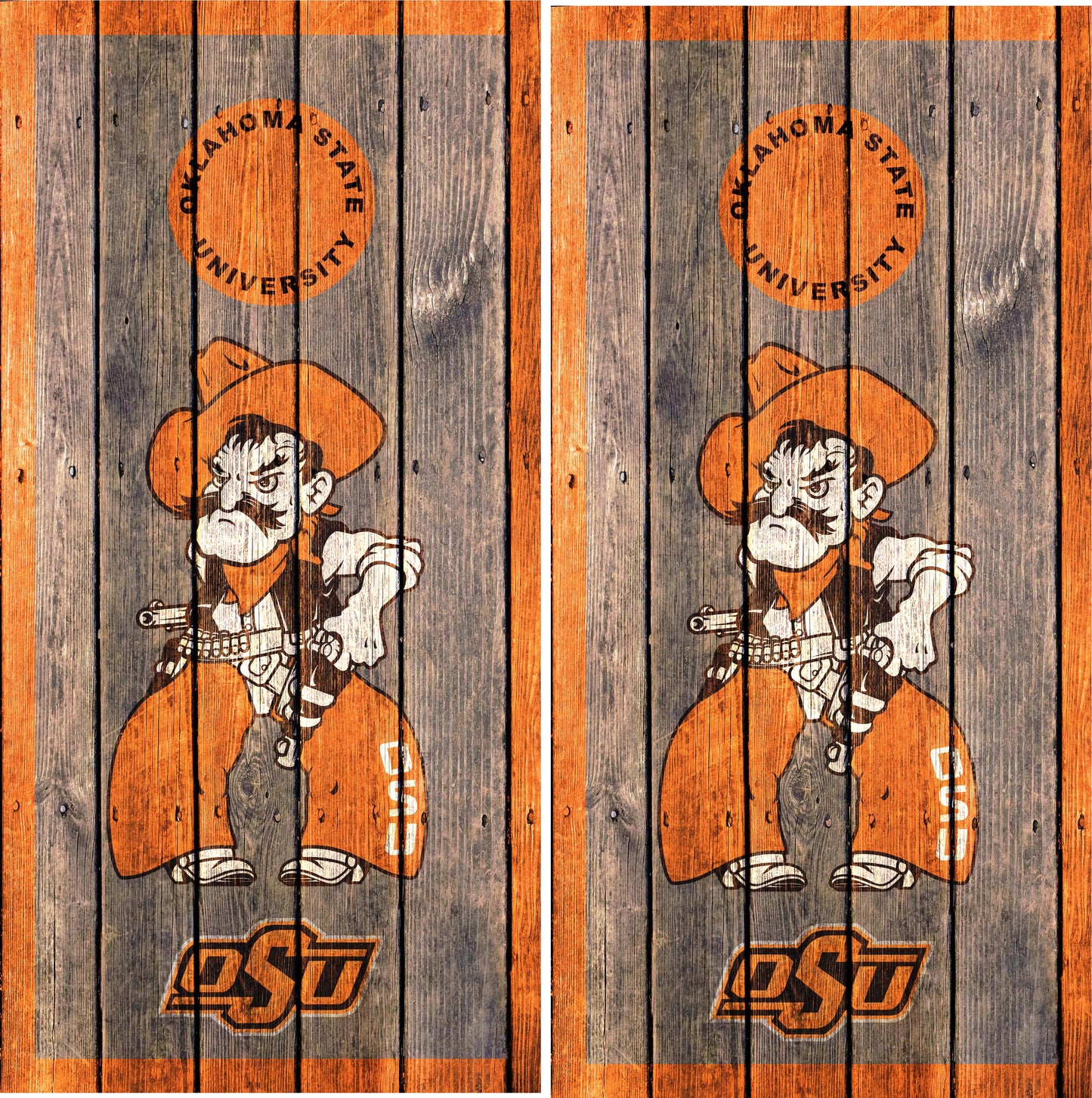 Oklahoma State Cowboys Cornhole wraps