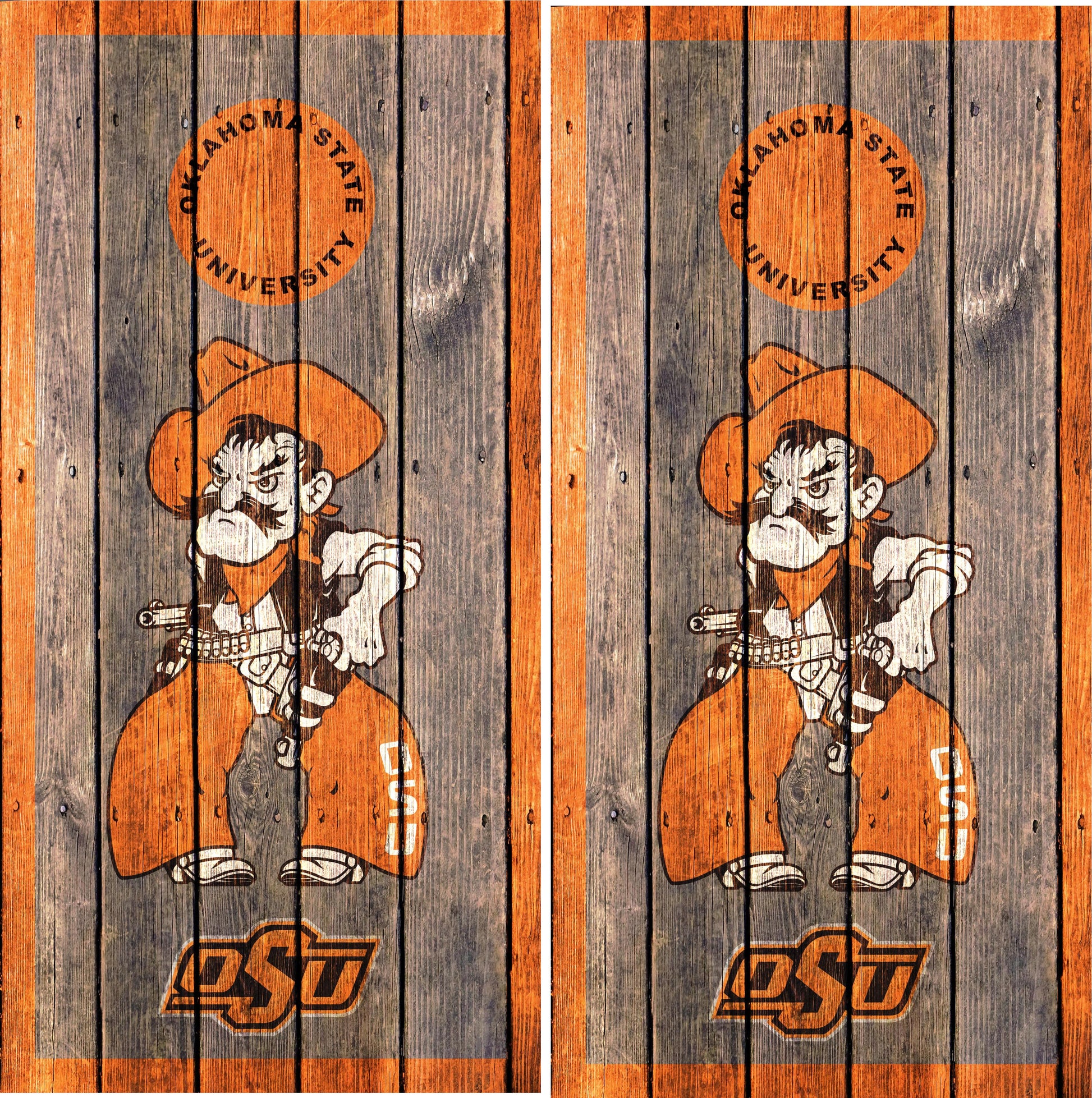 Oklahoma State Cowboys Cornhole wraps