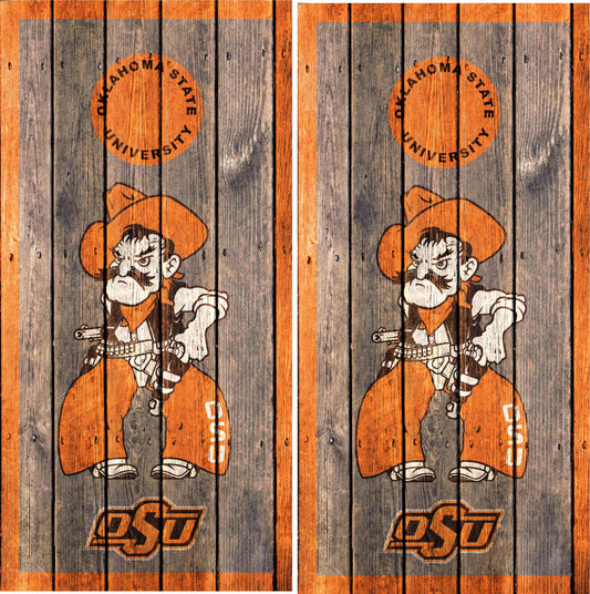 Oklahoma State Cowboys Cornhole wraps