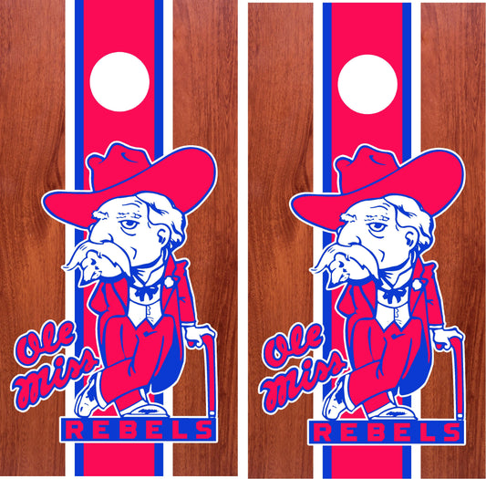 Ole Miss Rebels Cornhole wraps