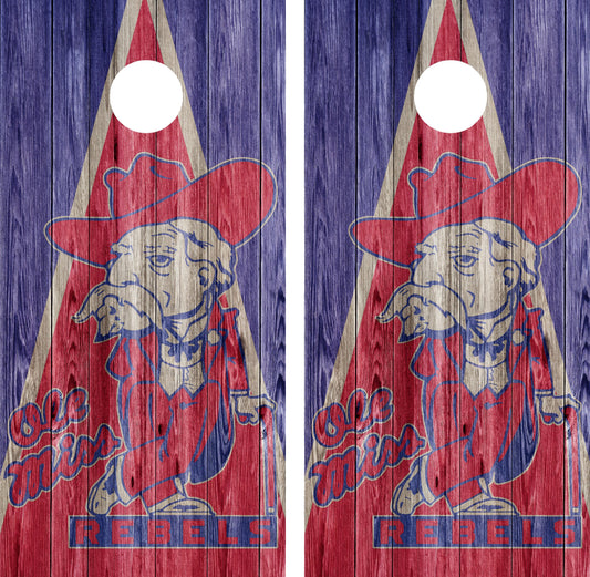 Ole Miss Rebels Cornhole wraps