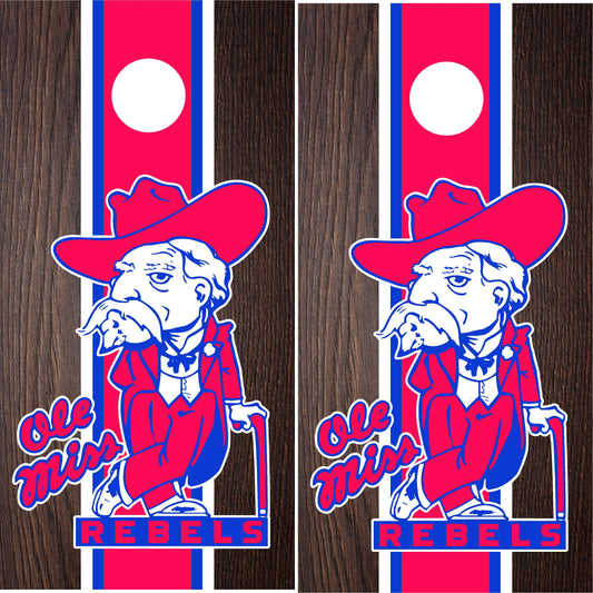 Ole Miss Rebels Cornhole wraps