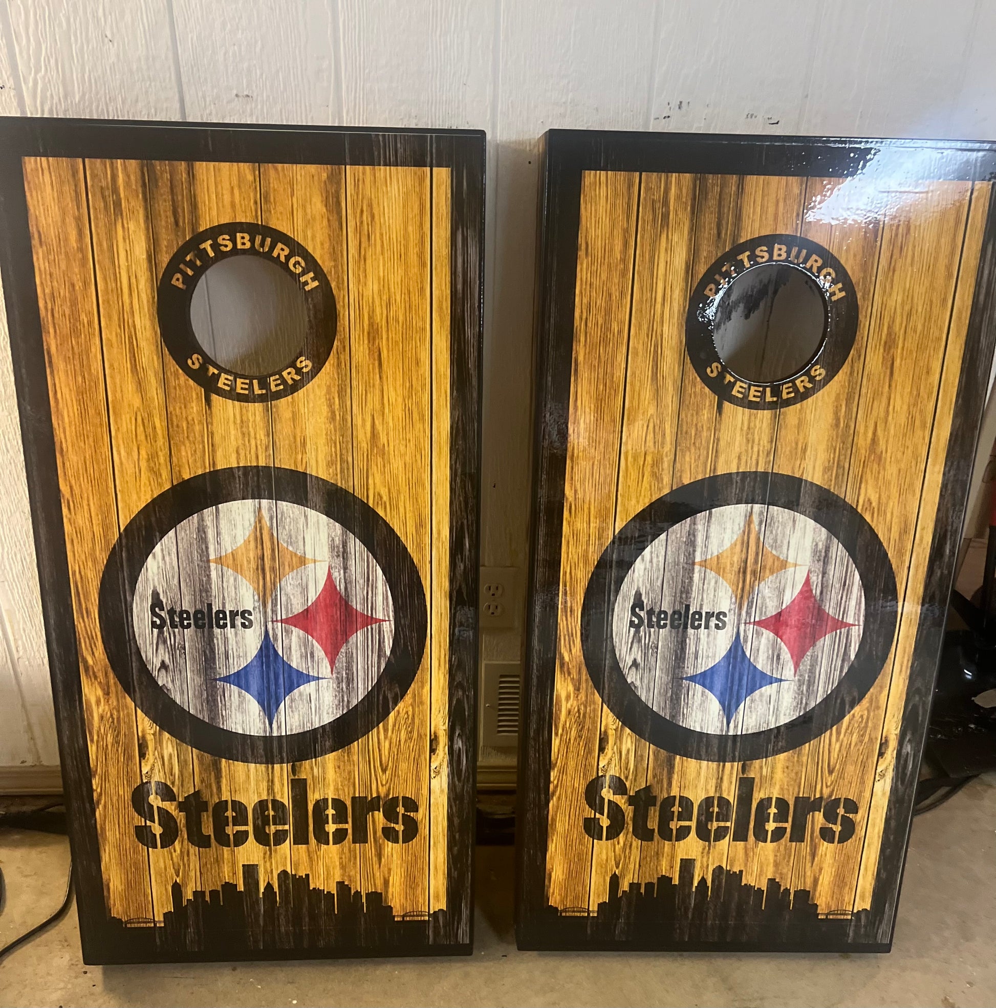 Pittsburgh Steelers Cornhole Boards