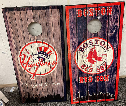 House Divided Boston Red Sox, New York Yankees Regulation Cornhole Boards
