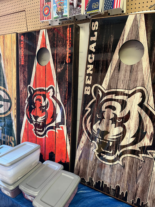 Cincinnati Bengals Cornhole Boards
