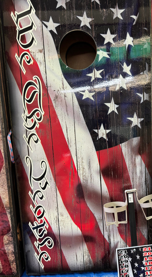 Rustic Flag American Flag we the people