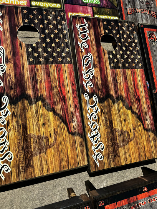 We the People/Don't Tread on me Cornhole Boards
