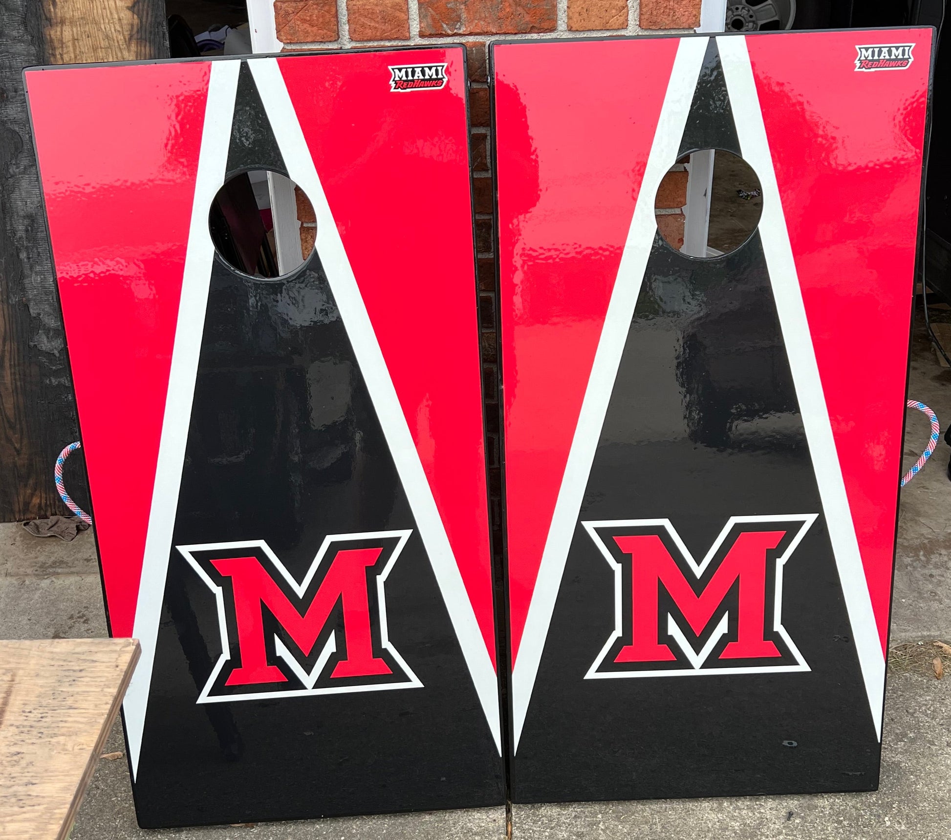 Miami Redhawks Cornhole Boards