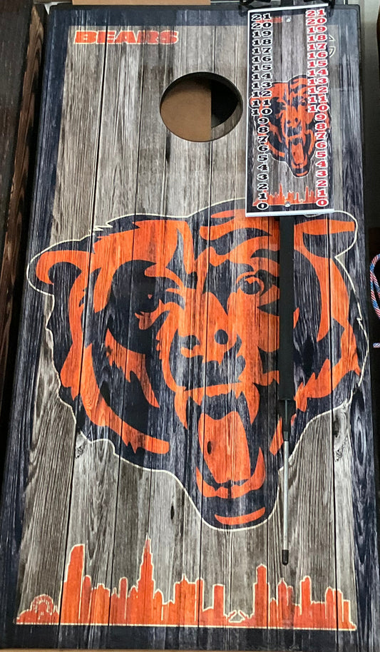 Chicago Bears Cornhole Boards
