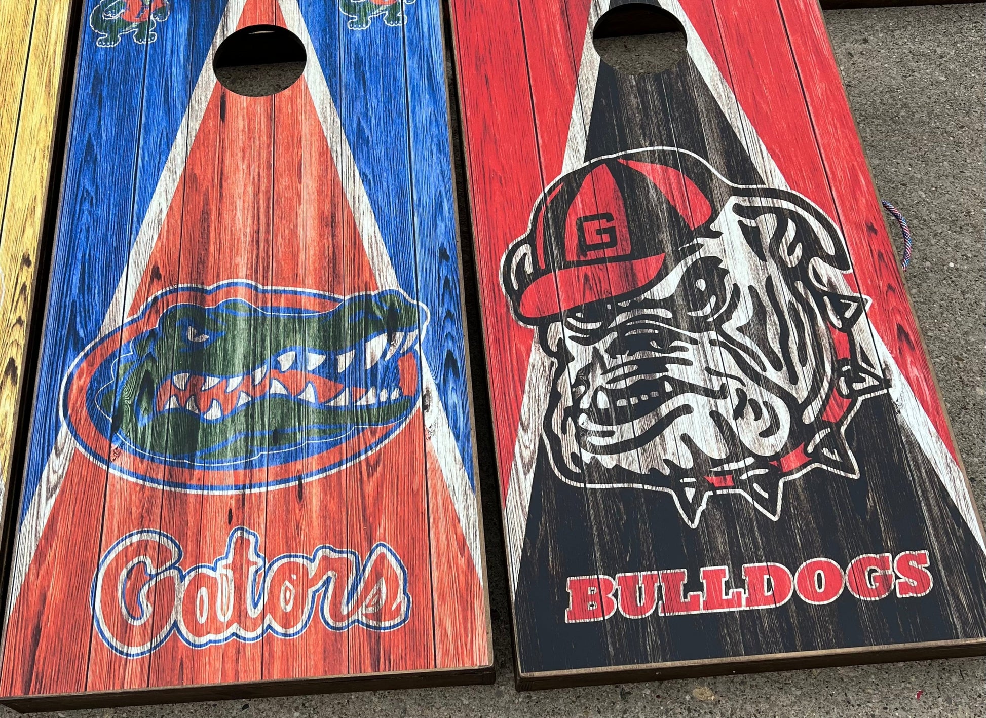 House Divided Florida Gators / Georgia Bulldogs Cornhole Boards