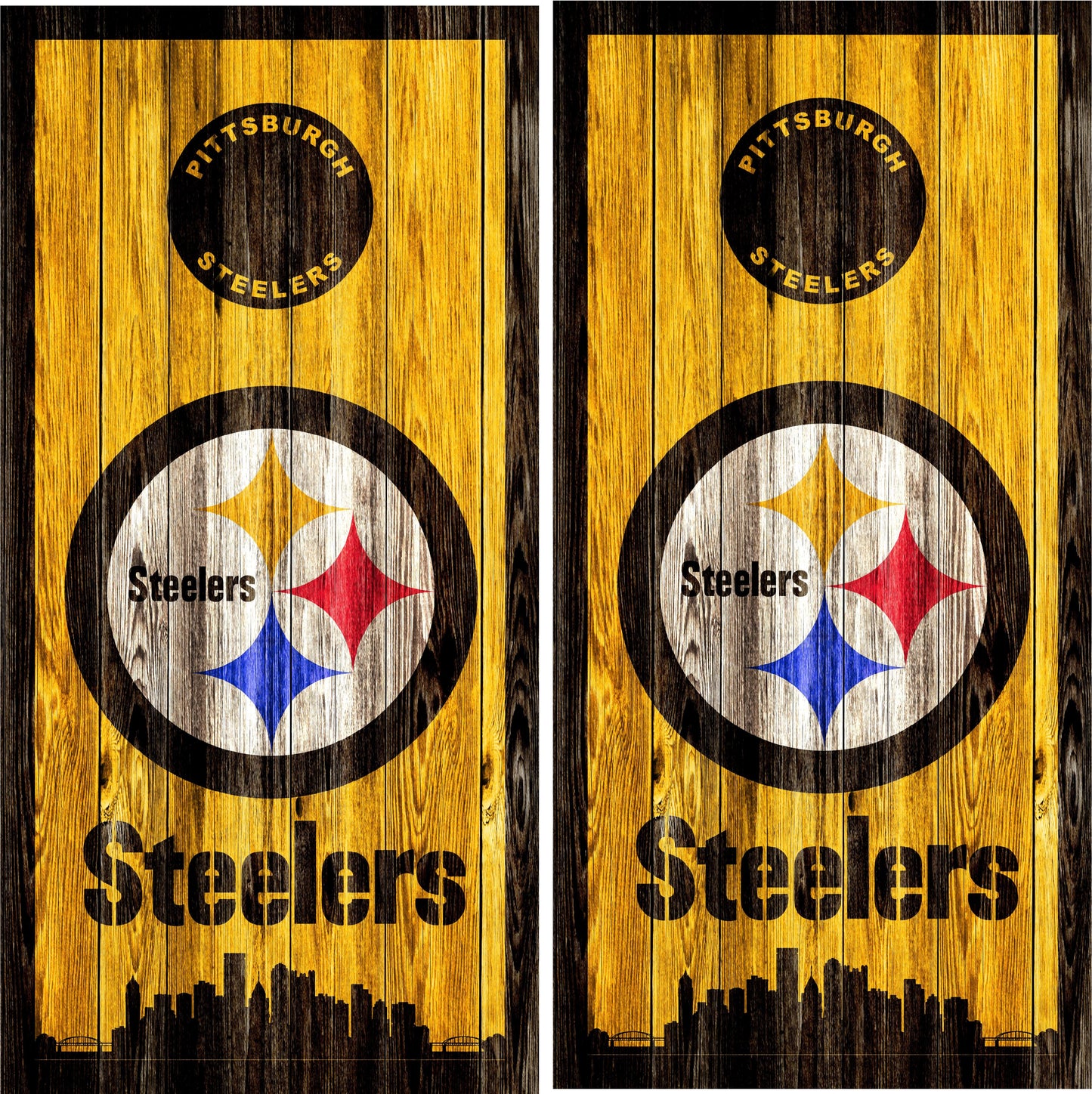 Pittsburgh Steelers Cornhole Wraps