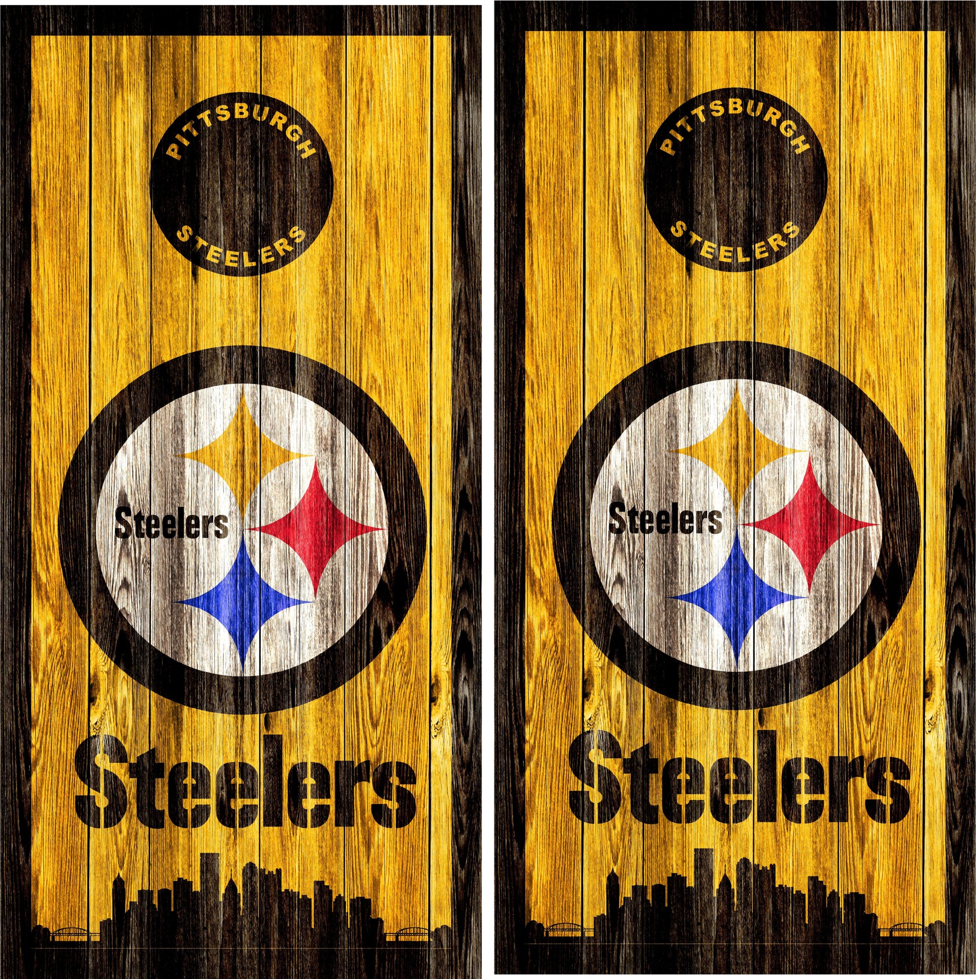 Pittsburgh Steelers Cornhole Wraps