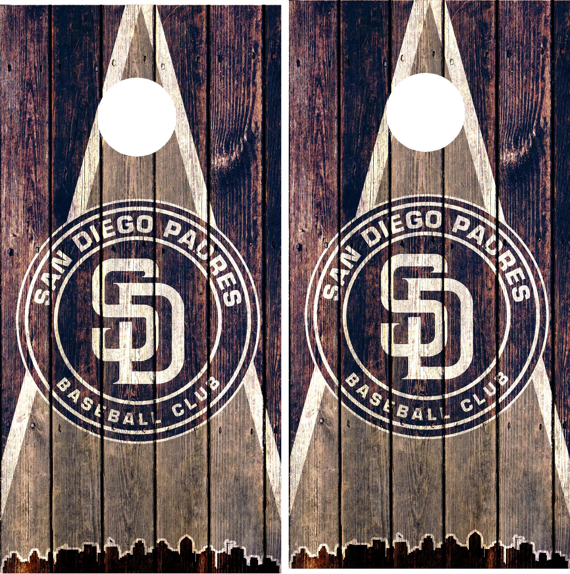 San Diego Padres Cornhole Wraps
