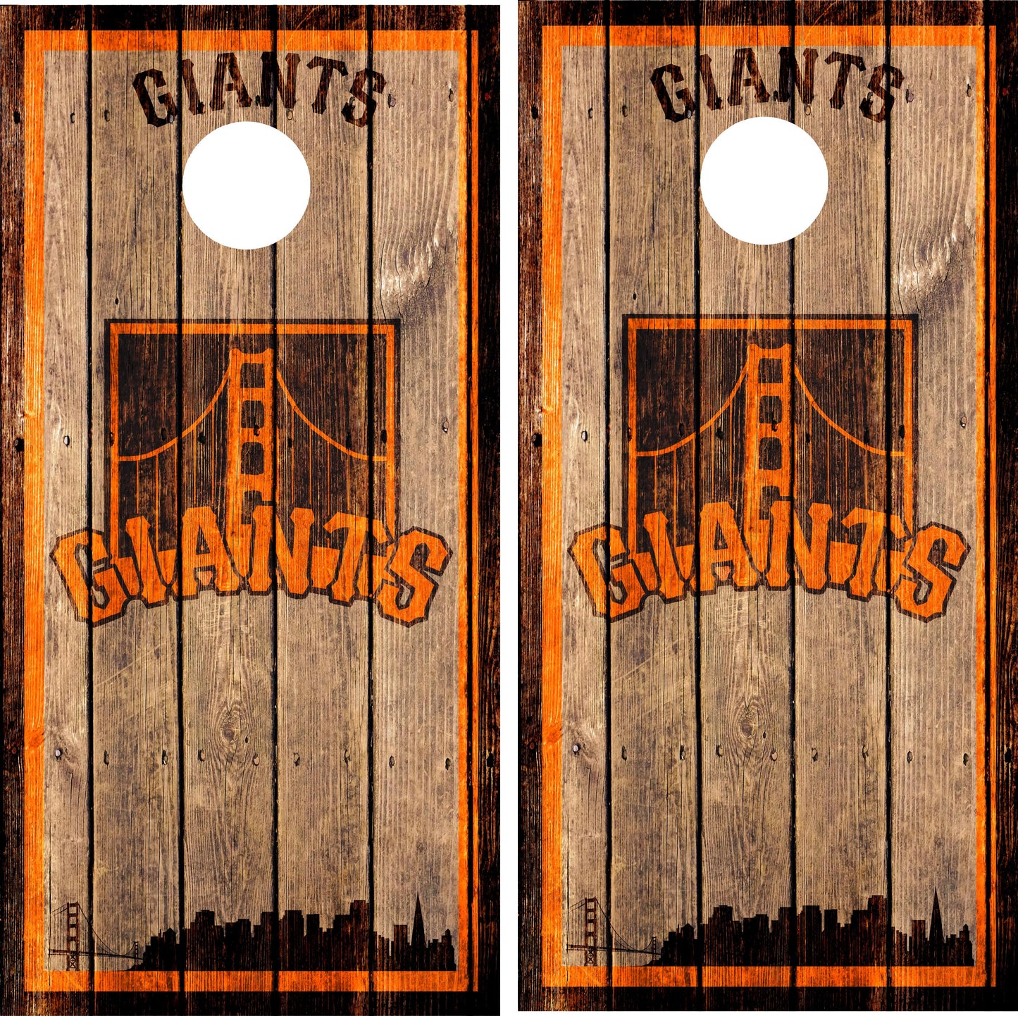 San Francisco Giants Cornhole Wraps