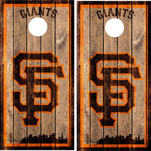 San Francisco Giants Cornhole Wraps!