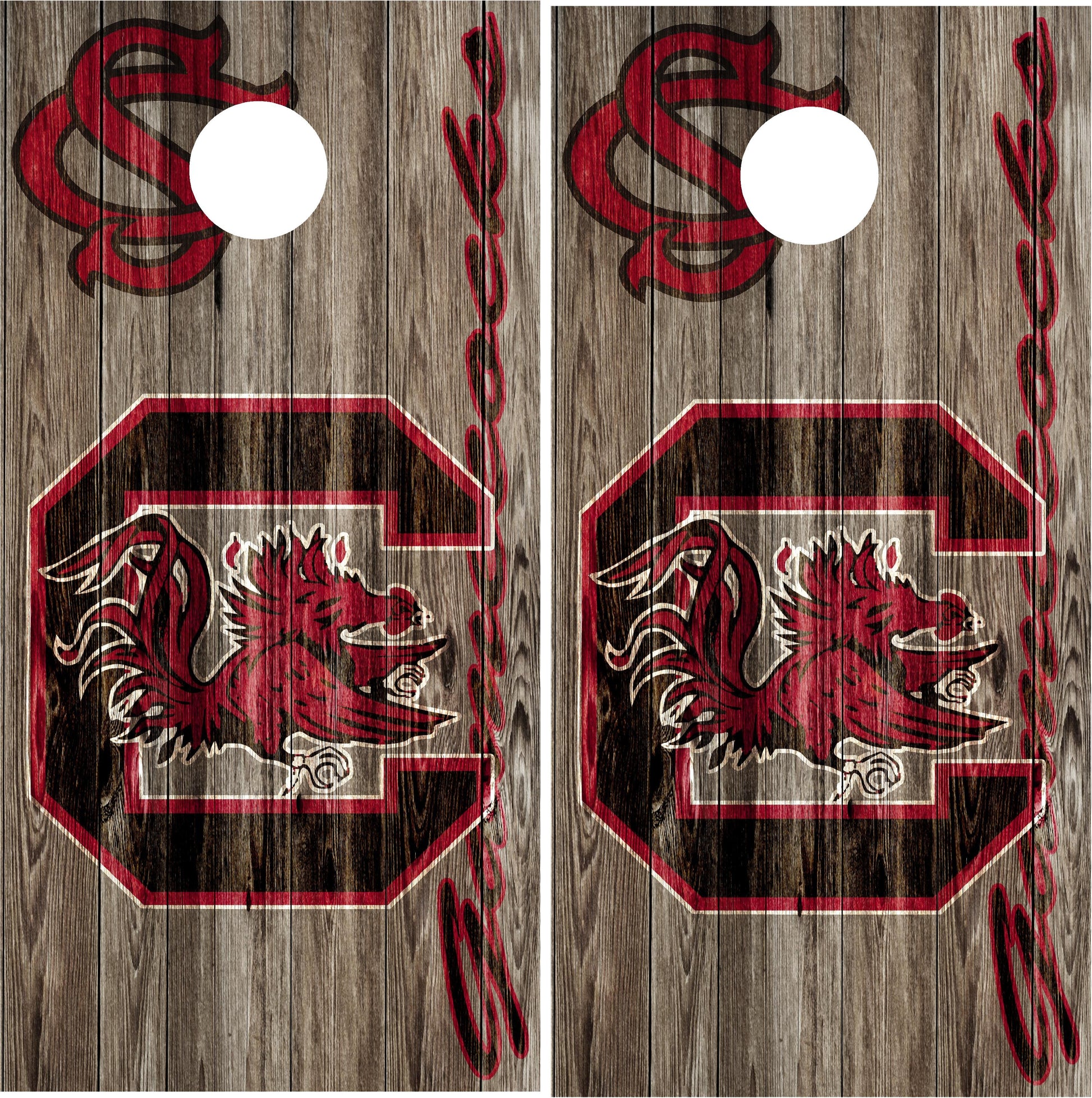 South Carolina Gamecocks Cornhole wraps