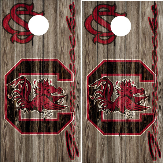 South Carolina Gamecocks Cornhole wraps
