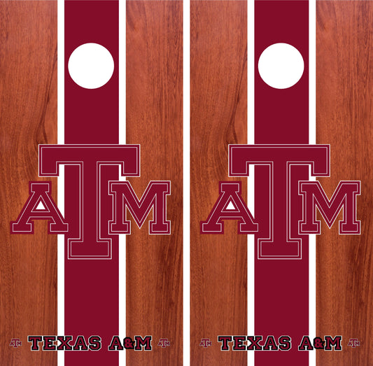 Texas A&M Aggies Cornhole wraps