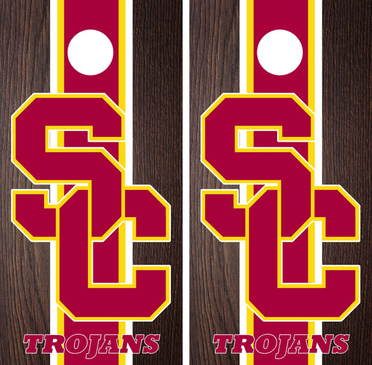 USC Trojans Cornhole wraps
