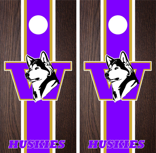 Washington Huskies Cornhole wraps