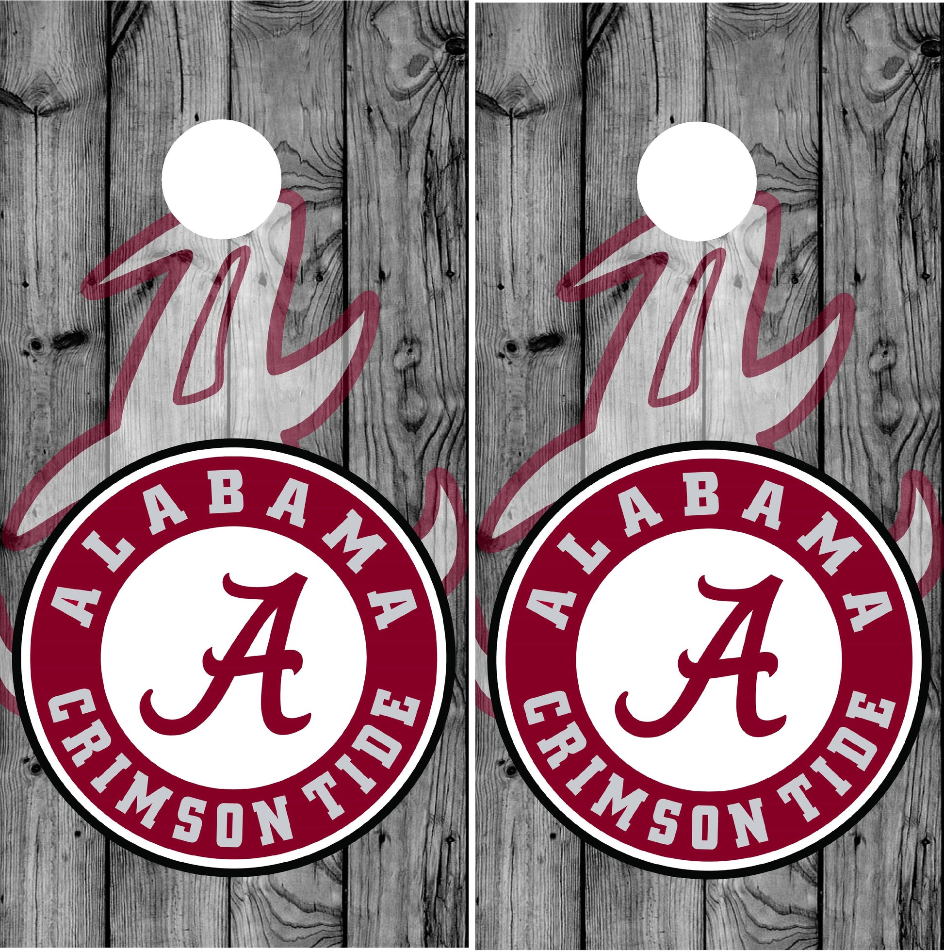 Alabama Crimson Tide Cornhole Wraps!