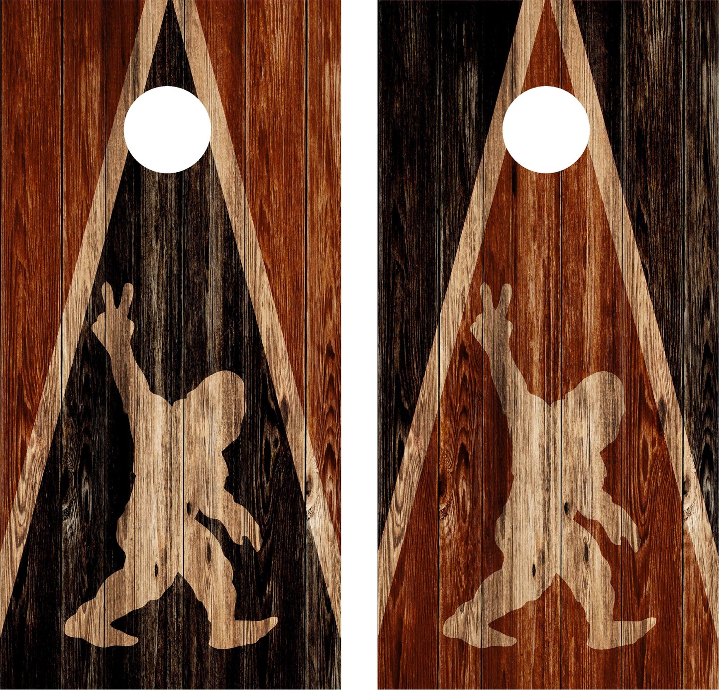 Big foot Sasquatch Cornhole Wraps
