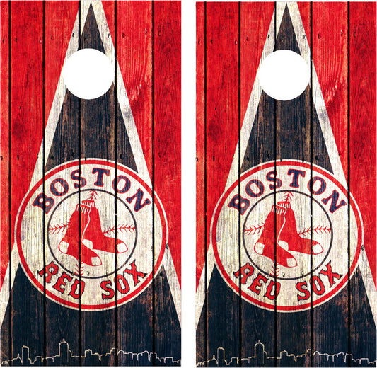 Boston Red Sox Cornhole Wraps