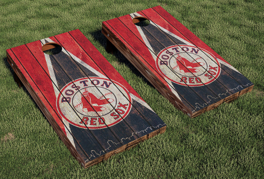 Boston Red Sox Regulation Cornhole Boards
