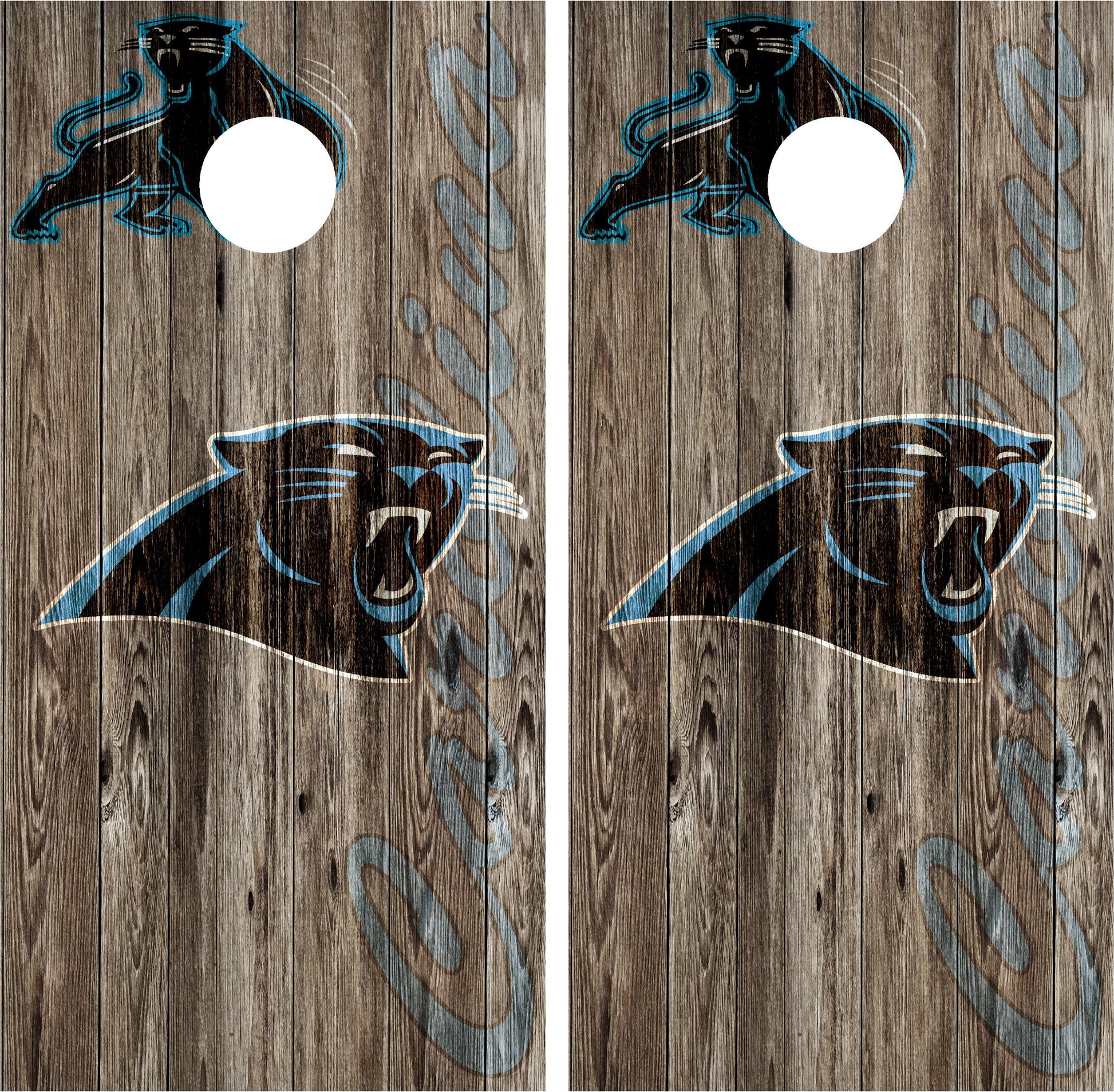 Carolina Panthers Cornhole Wraps