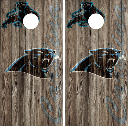 Carolina Panthers Cornhole Wraps